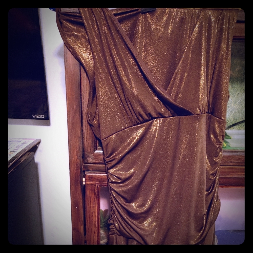 Dress bronze glitter